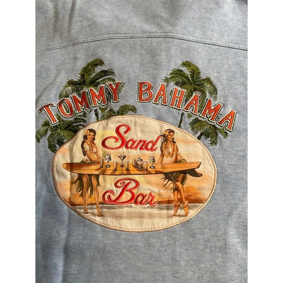 Men's XXL Tommy Bahama Light Blue Pullover Sweatshirt - Picture 4 of 6